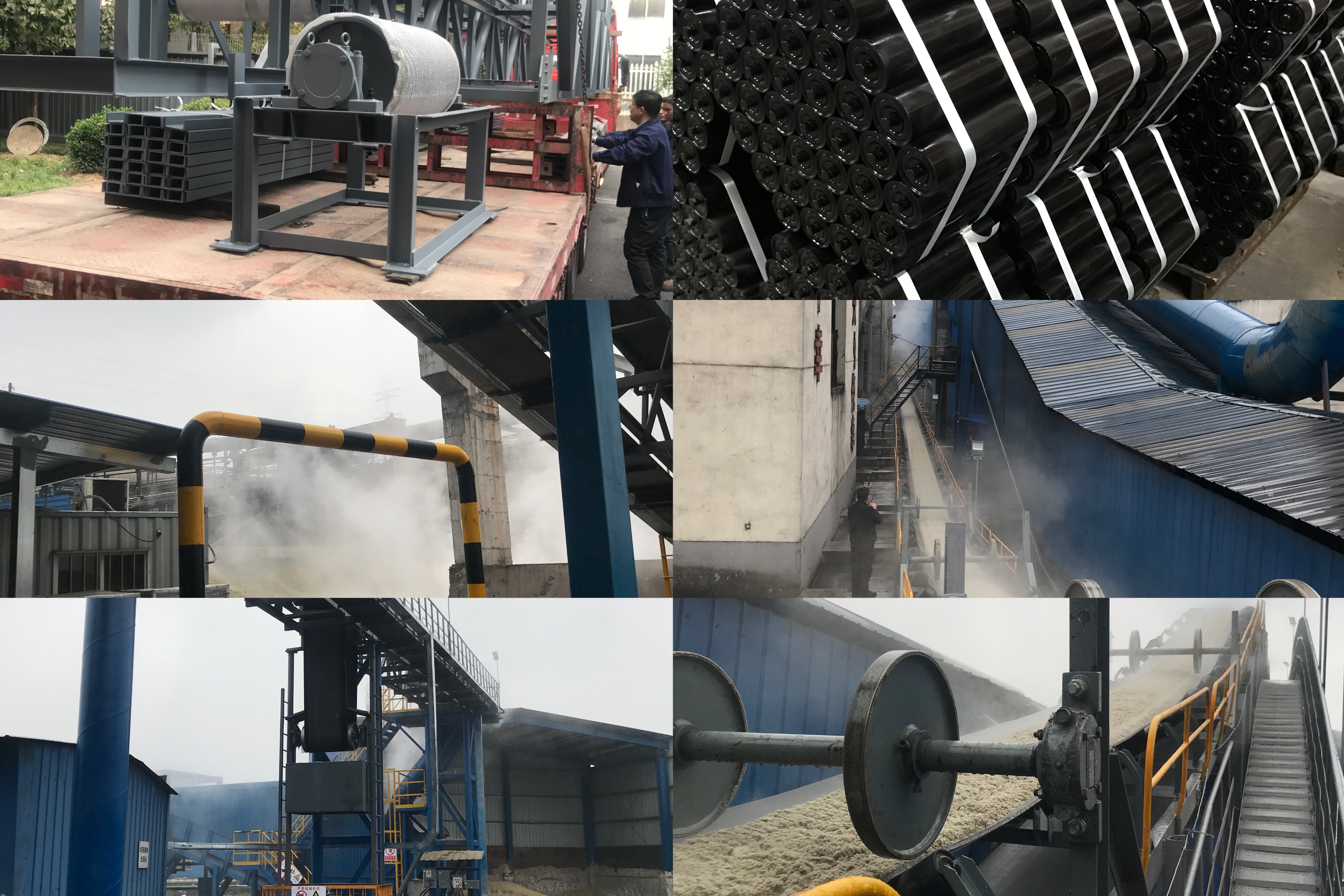 Fabricación, instalación, posta en marcha de cintas transportadoras